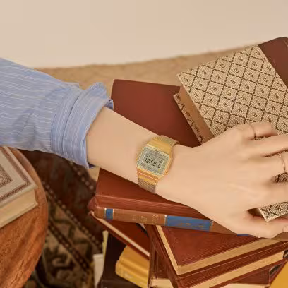 Casio Vintage Dourado A700WMG-9ADF Digital Unissex - Imagem 2