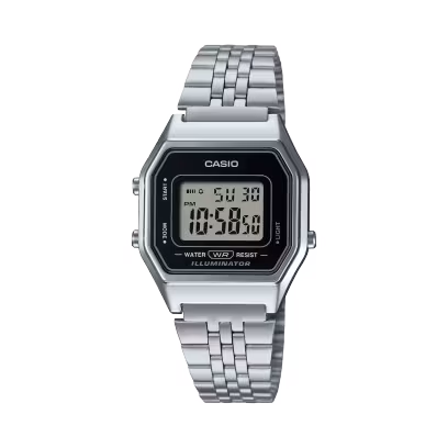 Relogio Casio Vintage Prata LA680WA-1DF Digital
