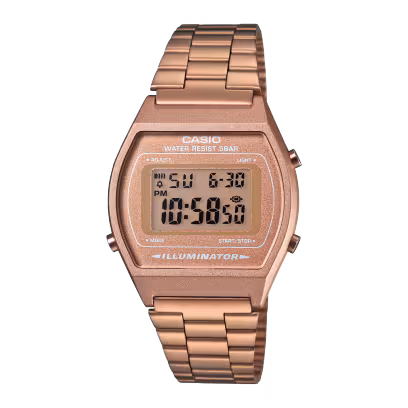 Relógio Casio B640WC-5ADF-SC Vintage Rose Digital Aço Unissex