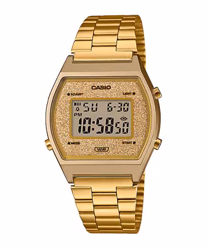 Relógio Casio B640WGG-9DF-SC Vintage Dourado Digital Aço Unissex