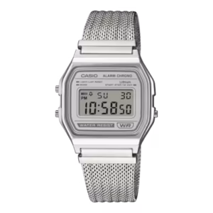 Relógio Casio A158WEM-7DF-SC Vintage Prata Digital Aço Unissex