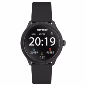 Relógio Mormaii Smartwatch MOLIFEURAA/8P Preto Unissex Silicone